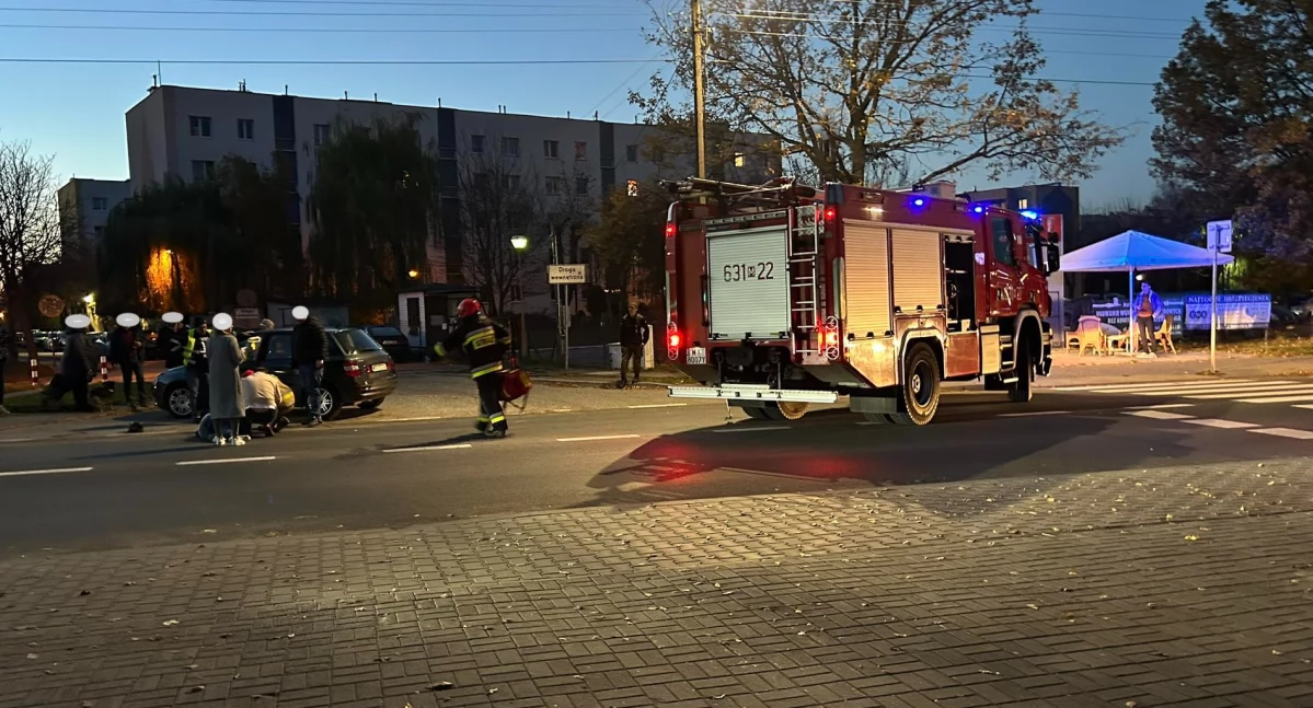 Zdjęcie z potrącenia pieszego na 600-lecia w Sochaczew