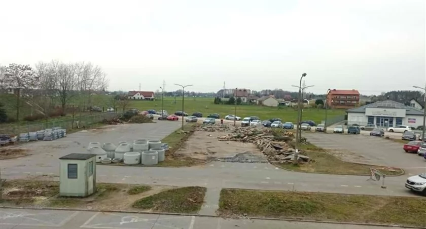 Zdjęcie budowy parkingu przy Szpitalu Powiatowym w Sochaczewie. Fot. Starostwo Powiatowe 