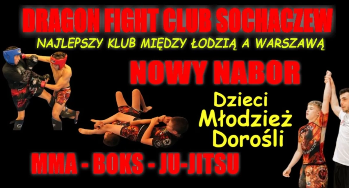 Sporty walki, Nabór wszystkich sekcji Dragon Fight Sochaczew - zdjęcie, fotografia