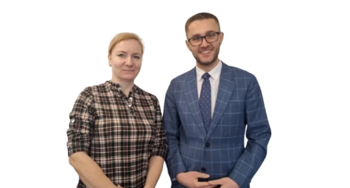 Sprawy urzędowe, Wójt Damian Jaworski wiceprzewodnicząca Gminy Rybno Aneta Słomińska realizowanych inwestycjach - zdjęcie, fotografia