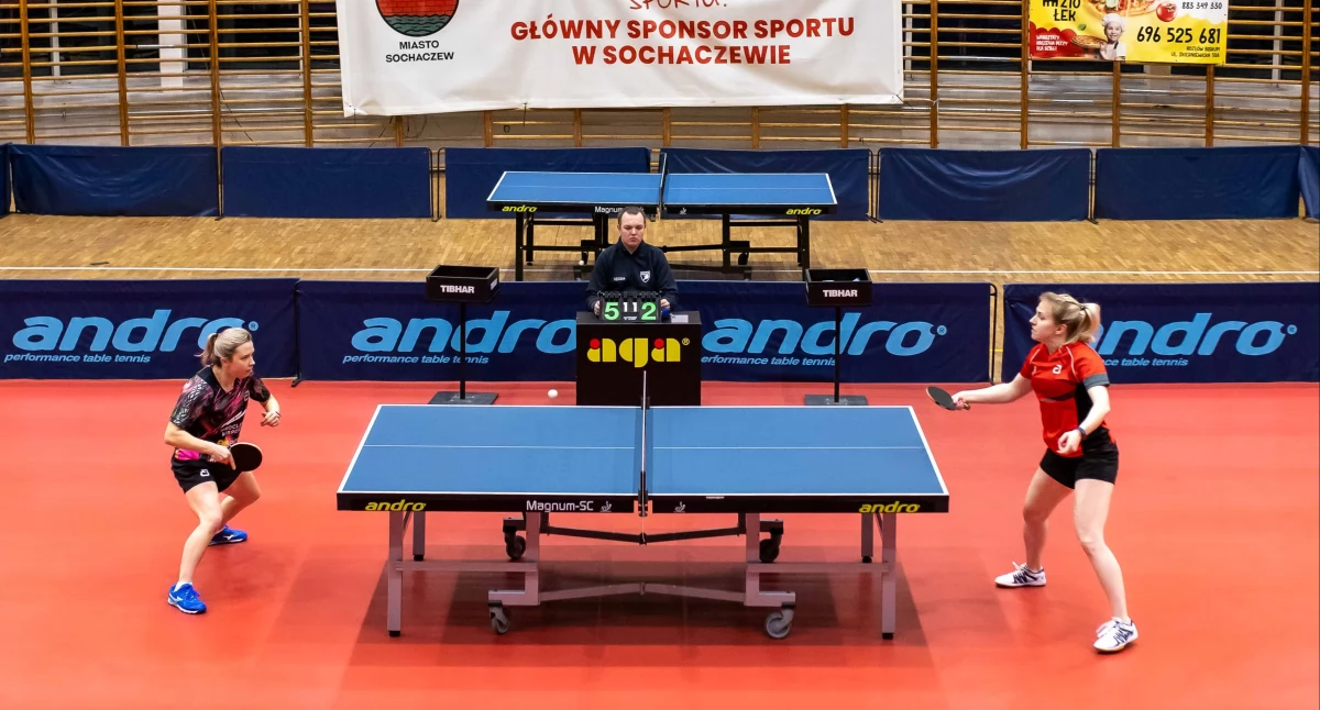 Tenis stołowy, Sochaczew przegrywa wyrównanym meczu Wrocław - zdjęcie, fotografia