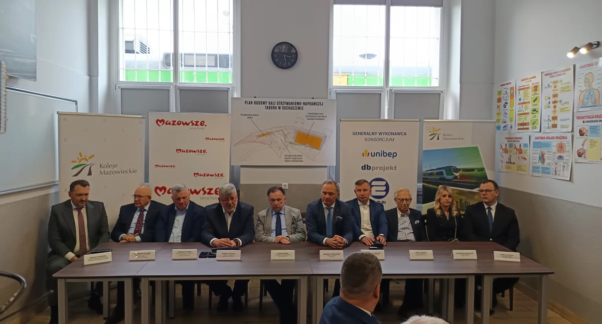 Inwestycje , Nowoczesne zaplecze techniczne Kolei Mazowieckich Sochaczewie powstanie nowych miejsc pracy - zdjęcie, fotografia