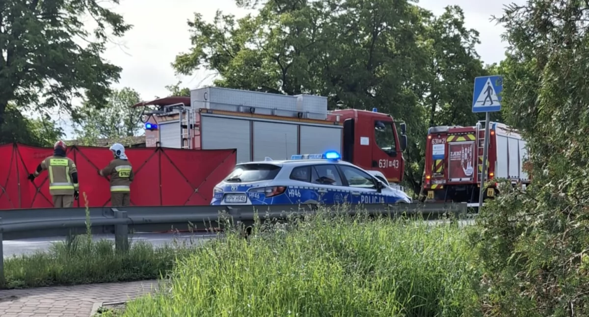 Wypadki drogowe, Tragiczny wypadek Jeżówce letnia dziewczyna żyje - zdjęcie, fotografia