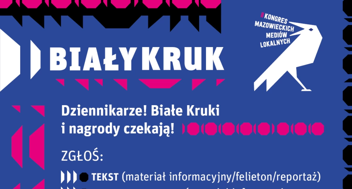 Atrakcje - Ciekawostki - Rekreacja, „Biały Kruk” dziennikarzy mediów lokalnych ostatnie zgłoszenia! - zdjęcie, fotografia