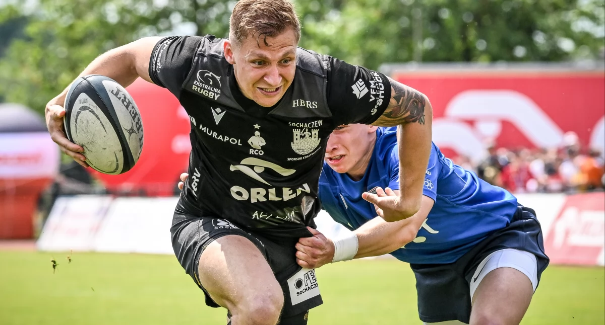 Rugby, Orkan kontra Ogniwo - zdjęcie, fotografia
