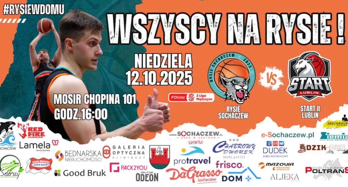 Koszykówka, Rysie Sochaczew zagrają niedzielę Startem Lublin wrócić zwycięską ścieżkę! - zdjęcie, fotografia