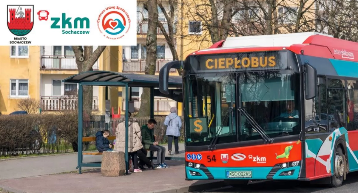 Interwencje i pomoc , Sochaczewski ciepłobus wyruszył trasę! - zdjęcie, fotografia