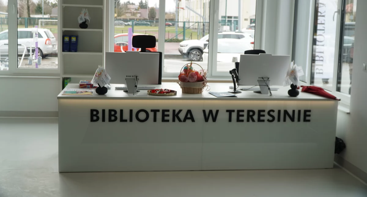 Inwestycje , siedziba Gminnej Biblioteki Publicznej Centrum Usług Senioralnych Teresinie otwarta - zdjęcie, fotografia