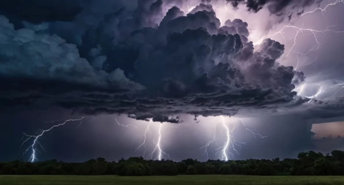 Pogoda , Alert pogodowy powiatu sochaczewskiego Dziś możliwe burze piorunami - zdjęcie, fotografia