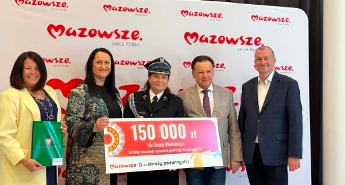 Sprawy urzędowe, Umowa dotacji budżetu Województwa Mazowieckiego zakup samochodu ratowniczo gaśniczego Stare - zdjęcie, fotografia