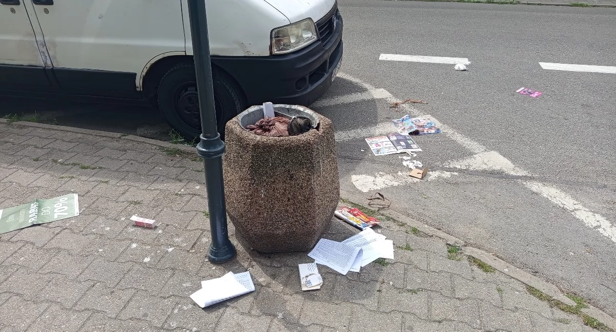 Interwencje i pomoc , Problem ulicznymi koszami Sochaczewie - zdjęcie, fotografia