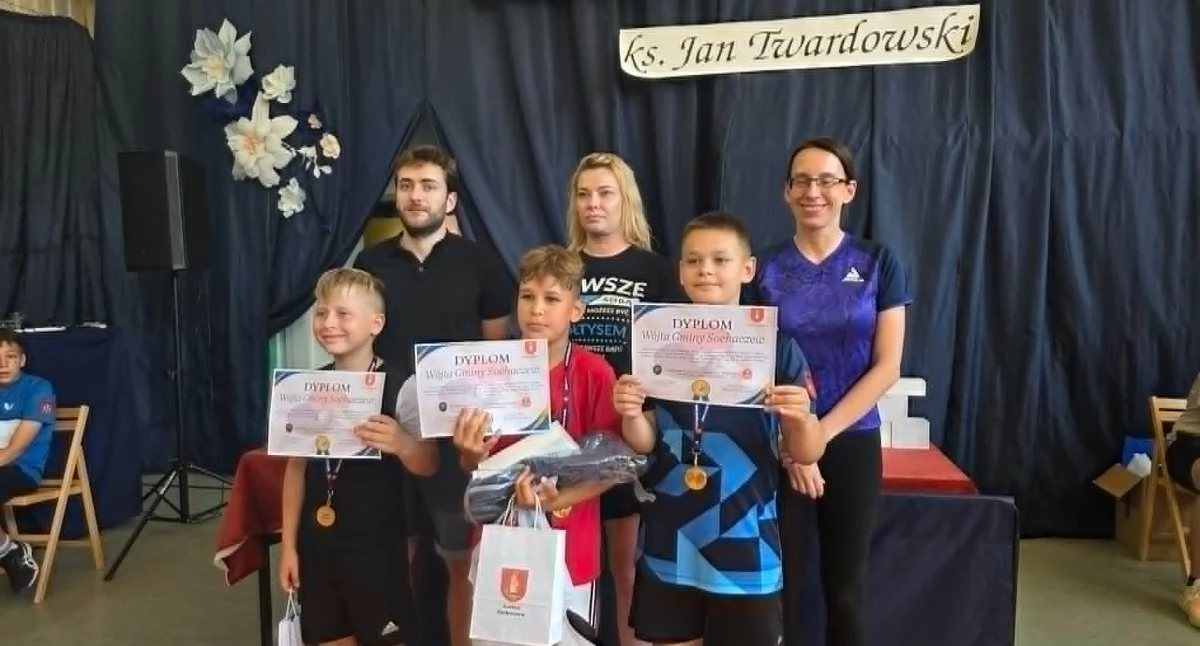 Tenis stołowy, Altanka Gawłów gracz tenisowej scenie - zdjęcie, fotografia