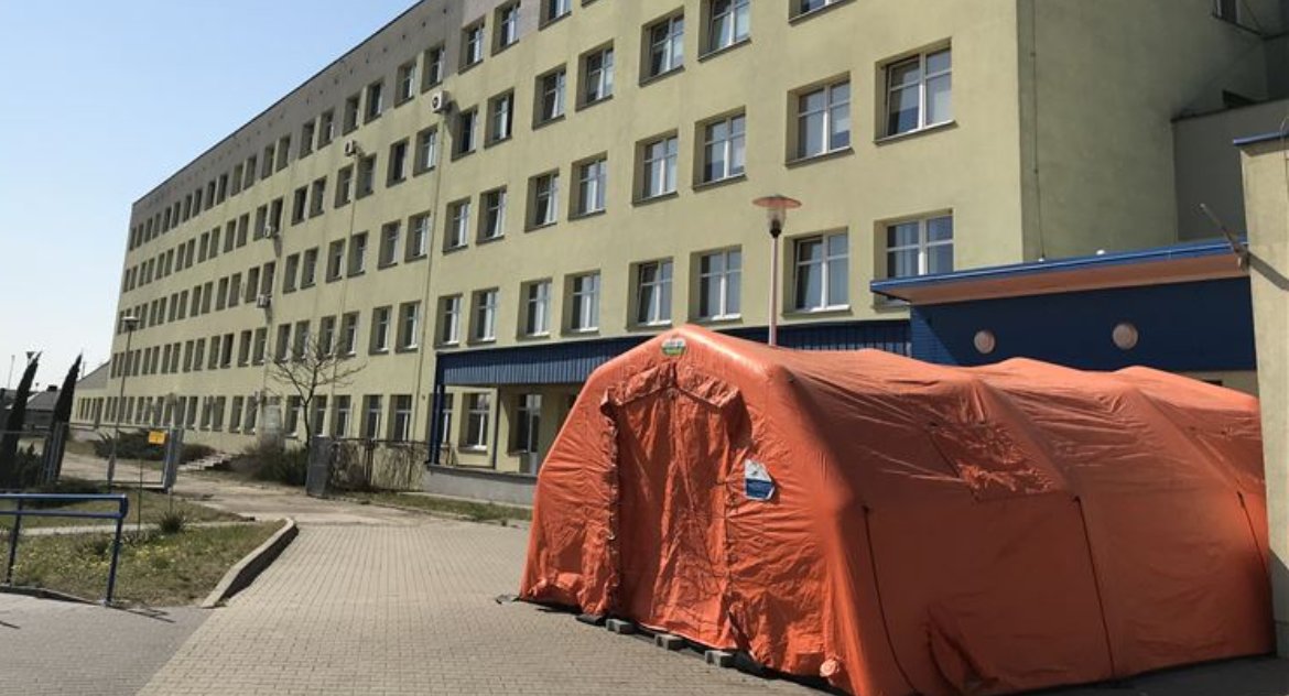 Szpital, COVID Sochaczew zakażenia hospitalizacje - zdjęcie, fotografia