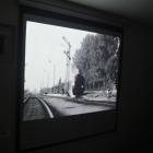 Kadr z archiwalnego filmu prezentującego Sochaczewską Kolej Wąskotorową.