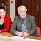 Prezes Stanisław Grażka z główną księgową ZWiK Sochaczew