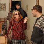 Hanna Rechowicz i Paweł Giergoń w pracowni artystycznej Przemko Stachowskiego