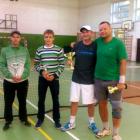 Najlepsi debliści od lewej: Roman Salomon i Mateusz Parśniak (II miejsce), Krzysztof...