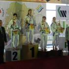 Ceremonia dekoracji kategorii wagowej 52 kg. Puchar Polski Juniorek Młodszych - Bytom...