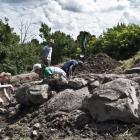 Początek prac archeologicznych, wykop nr 26
