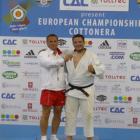 Trener Janusz Piechna z medalem Mistrzostw Europy - Malta 2011