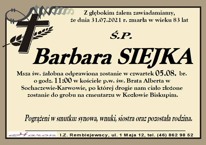 Barbara  Siejka 