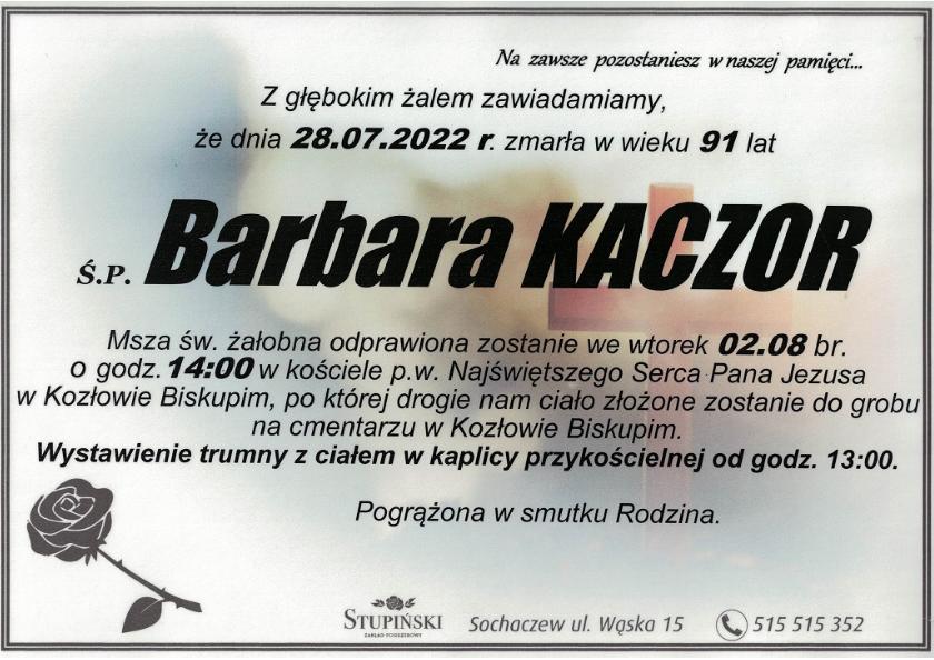 Barbara Kaczor