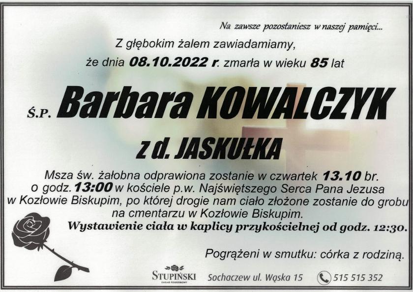 Barbara Kowalczyk