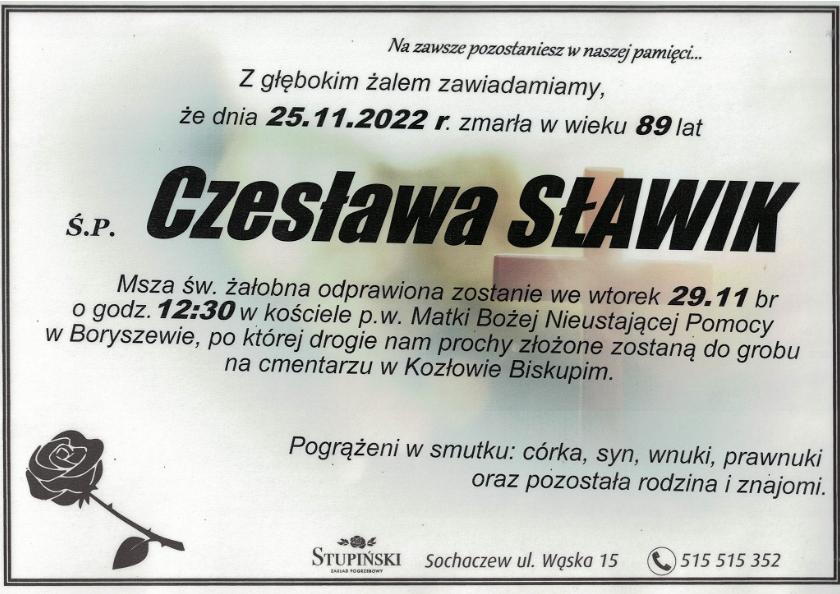 Czesława Sławik