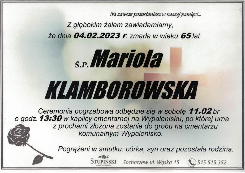 Mariola Klamborowska