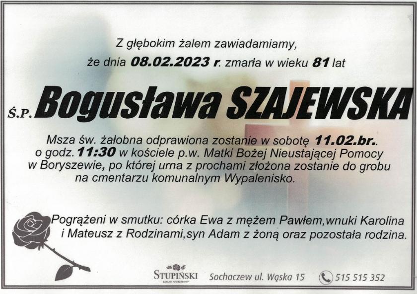 Bogusława Szajewska