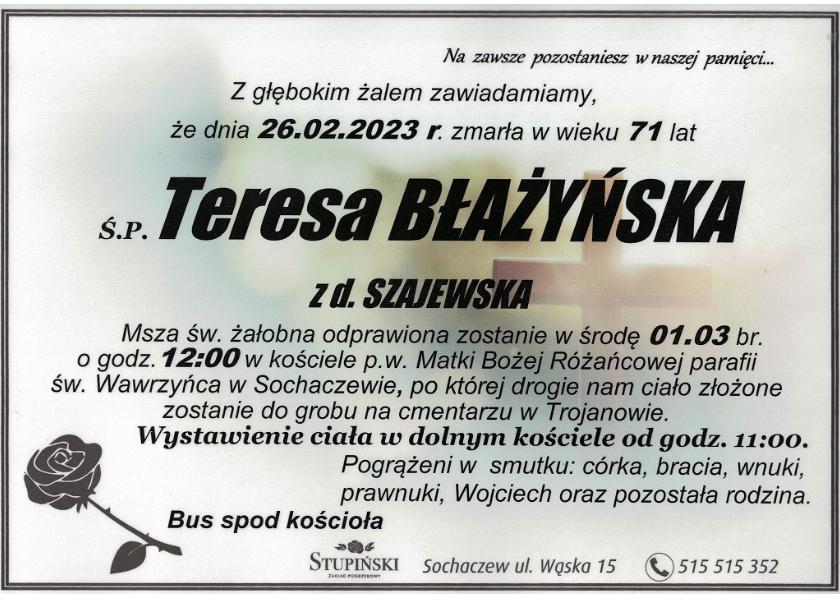 Teresa Błażyńska