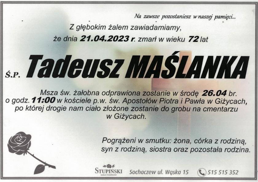 Tadeusz Maślanka