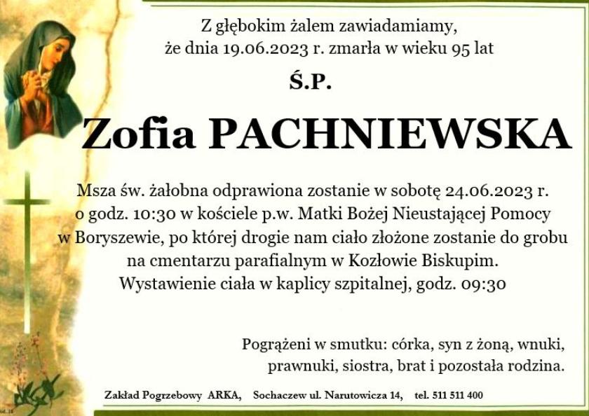 Zofia Pachniewska