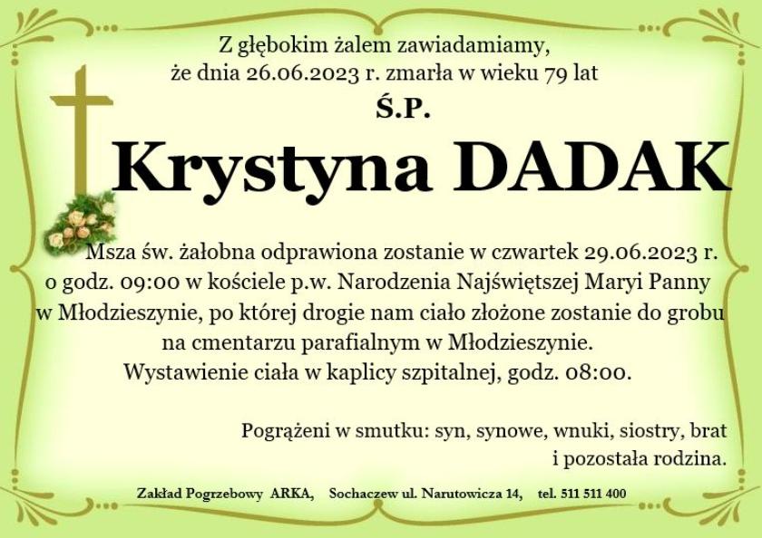 Krystyna Dadak
