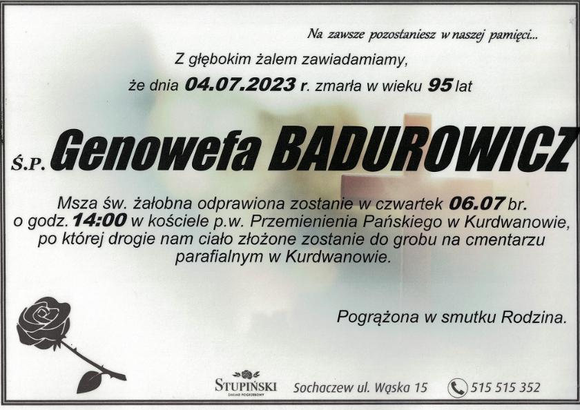 Genowefa Badurowicz