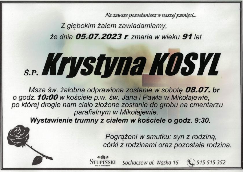 Krystyna Kosyl