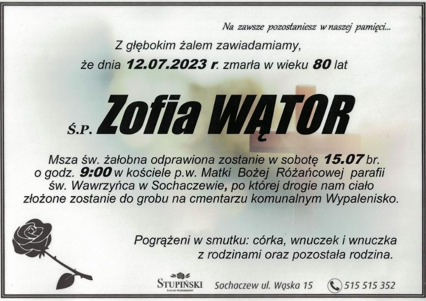 Zofia Wątor