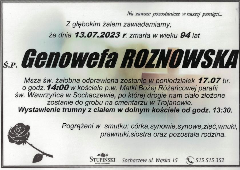 Genowefa Roznowska