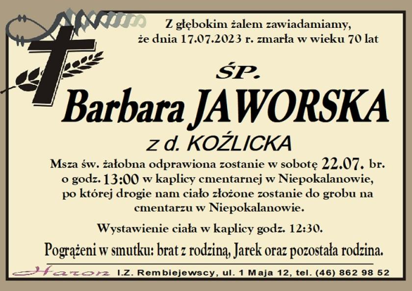 Barbara  Jaworska 