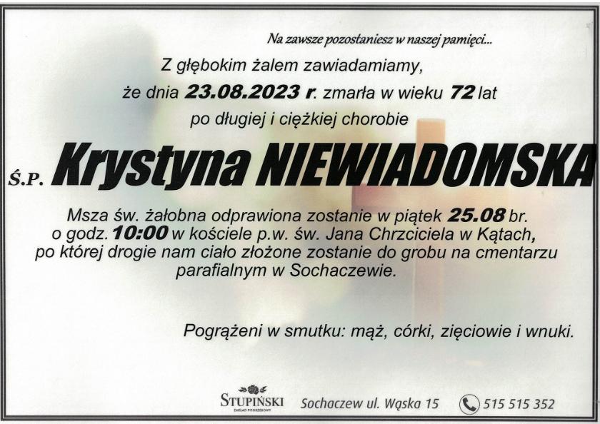Krystyna Niewiadomska