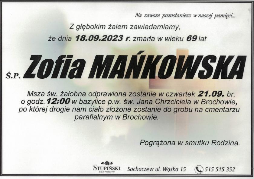 Zofia Mańkowska