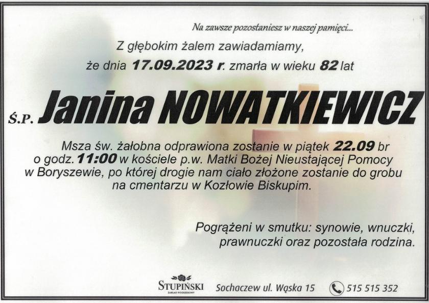Janina Nowatkiewicz