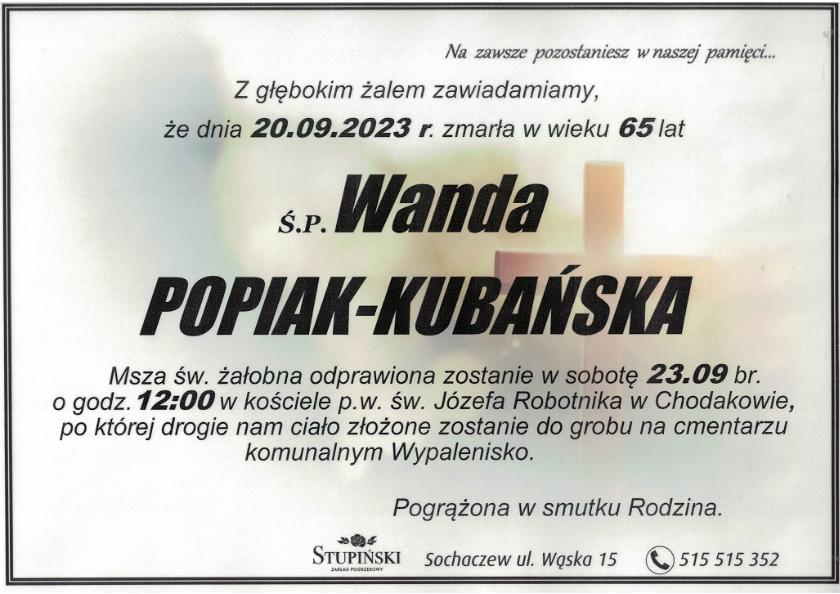 Wanda Popiak-Kubańska