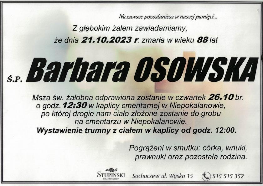 Barbara Osowska