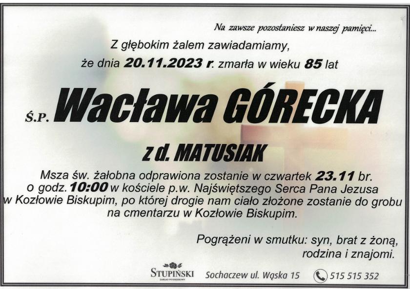Wacława Górecka
