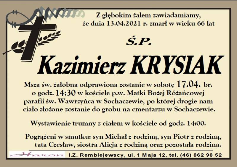 Kazimierz  Krysiak 