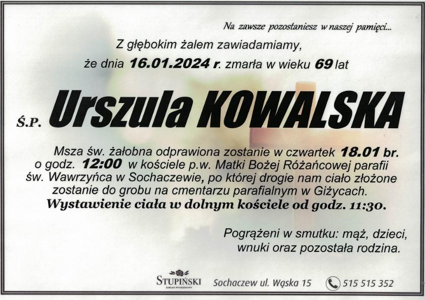 Urszula Kowalska