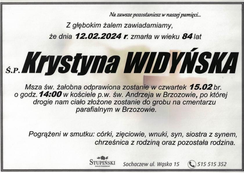 Krystyna Widyńska