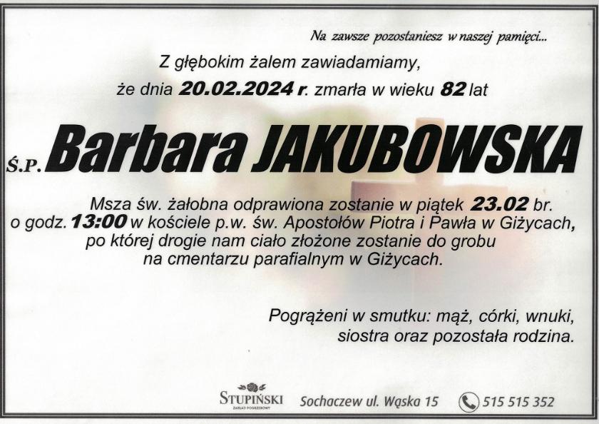 Barbara Jakubowska
