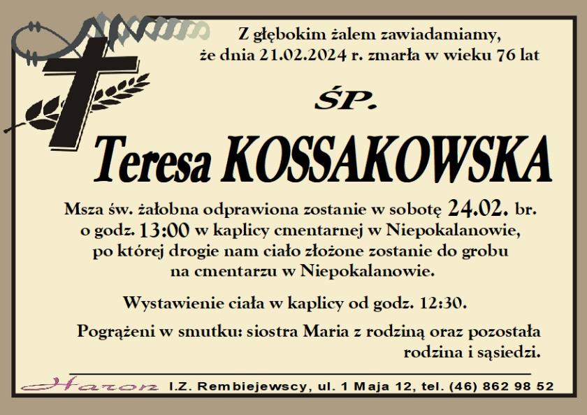 Teresa Kossakowska